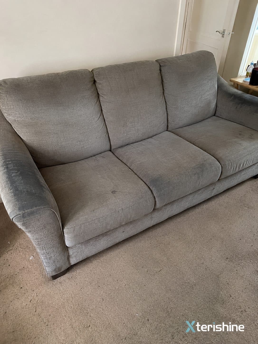 Before — Fabric sofa refresh